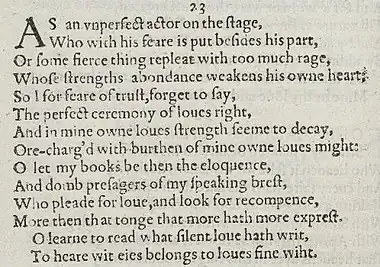 Detail of old-spelling text