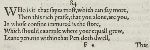 Detail of old-spelling text