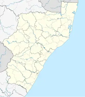 Mapumulo is located in KwaZulu-Natal