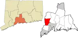 Woodbridge's location within the South Central Connecticut Planning Region and the state of Connecticut