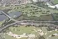 Crossing over Wentworth Avenue with surrounding golf courses.