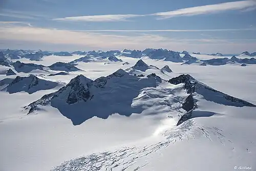 Spirit Range, over the Juneau Icefield
