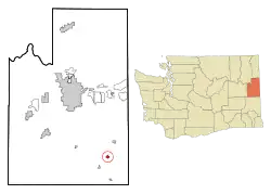 Location of Fairfield, Washington