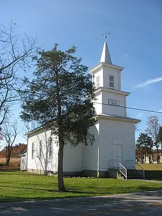 St. Peter's Evangelical Lutheran Church, a landmark in the rural township