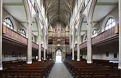 Looking west down the nave