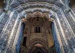 Detail on door decoration