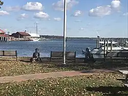 old cannon and harbor