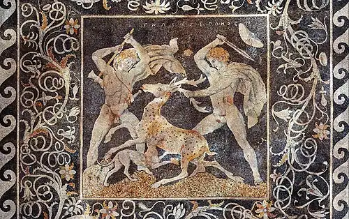 The Stag hunt mosaic, c. 300 BC, Pella, Greece