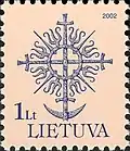 2002 postage stamp, commemorating the Lithuanian Cross-crafting and its symbolism