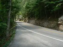 State Route 39 near west end of the pass