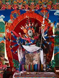 Cakrasaṃvara statue, Stakrimo Gompa, Padum, Zanskar
