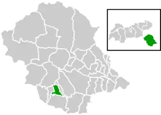 Location within Lienz district