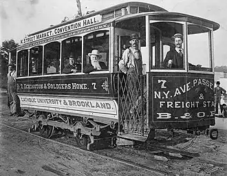 A Washington, D.C., streetcar, c. 1890