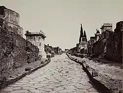 Street of tombs (Pompeii), c. 1840