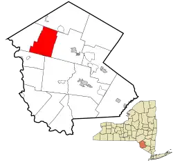 Location of Callicoon in Sullivan County, New York