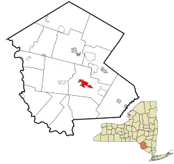 Location of Monticello in Sullivan County, New York
