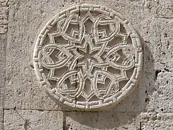 Detail of ornamental stonework on kiosk mosque