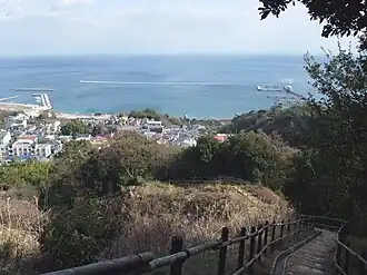 View today of the narrow coastal strip where the battle took place