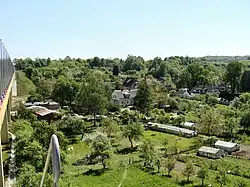 View of Klęskowo and Wzgórza Bukowe from the motorway viaduct