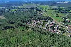 Aerial view of Sławociesze