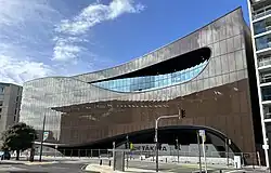 Cable Street frontage of Tākina