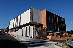 A image of the outside of the Television, Film and Media Studies Center