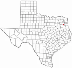 Location of Clarksville City, Texas