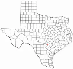 Location of McQueeney, Texas