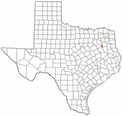 Location of Moore Station, Texas
