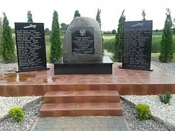 Memorial to local victims of World War II