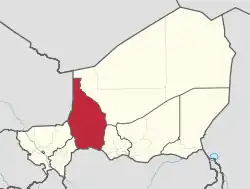 Location within Niger