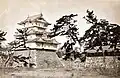 Main keep (Tenshu) in 1882, before it was dismantled