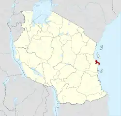 Location in Tanzania