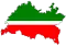 Tatarstan Flag-Map