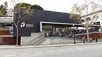 The lower station of the cable car