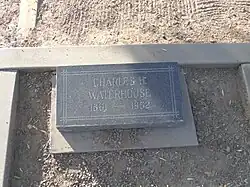 The grave site of Charles Henry Waterhouse (1861–1952).