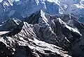 Aerial view of south aspect of Tengi Ragi Tau, centered. (Double summit of Likhu Chuli in front)