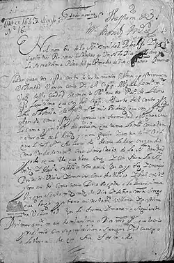 Miguel Montemoyor's Will