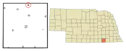 Location of Bruning, Nebraska