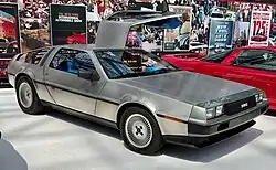 Exterior of a DeLorean