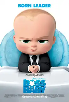 A baby wearing a business suit