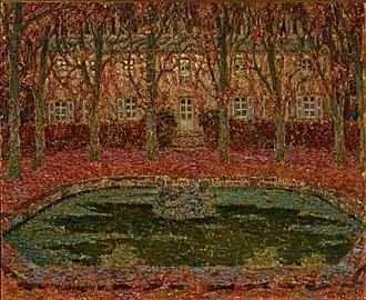 The Garden of the Gerberoy House (c. 1902–1916) by Henri Le Sidaner