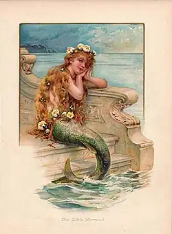 Illustration of The Little Mermaid by E. S. Hardy ( 1890)
