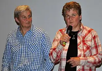 Jools and Lynda Topp at a screening of Untouchable Girls in September 2009