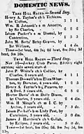 The Tree Hill Race Course Alexandria Virginia Fall Races Day 2 & 3 Alexandria Gazette Tue Nov 20 1832