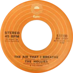 Side A of US single (Epic)