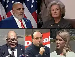 The main officials of Trump's campaign staff