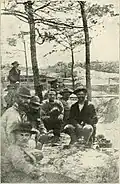 J.D. Edwards photograph of rebels near the lighthouse at Pensacola