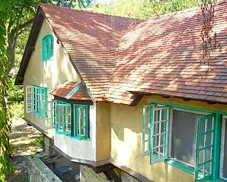 South elevation of west wing