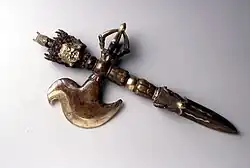 15th-century Tibet, a ritual knife and chopper